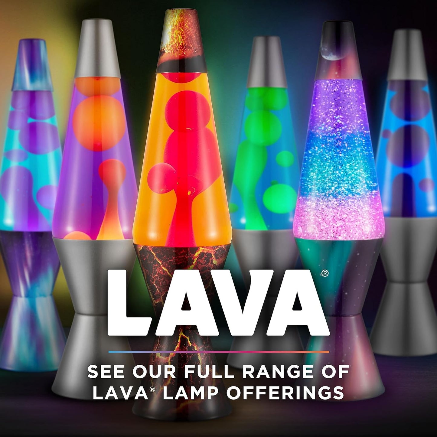 Lava® Lamp - 14.5" Deep Ocean - the Original Motion Light - Yellow/Green Wax and Blue Liquid - Item #2634 (Amazon Exclusive)