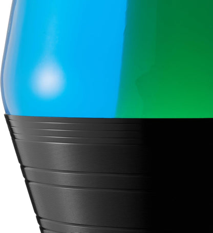 Lava the Original Lamp - 14.5'' Vinyl Record Grooved Base - Classic Liquid Motion Lamp - Yellow and Blue Liquid - Item #2020 (Amazon Exclusive)