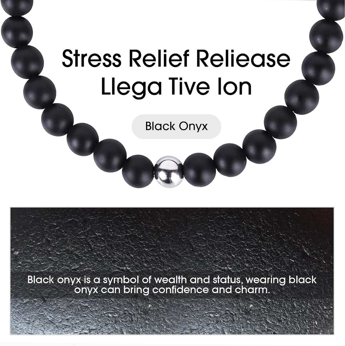 Black Beaded Bracelets for Men Boys: 6Mm Obsidian Onyx Lava Beads Mens Bracelet Set Mens Jewelry - Cool Anniversary Valentines Fathers Birthday Gifts for Him Boyfriend Husband Man Son Dad