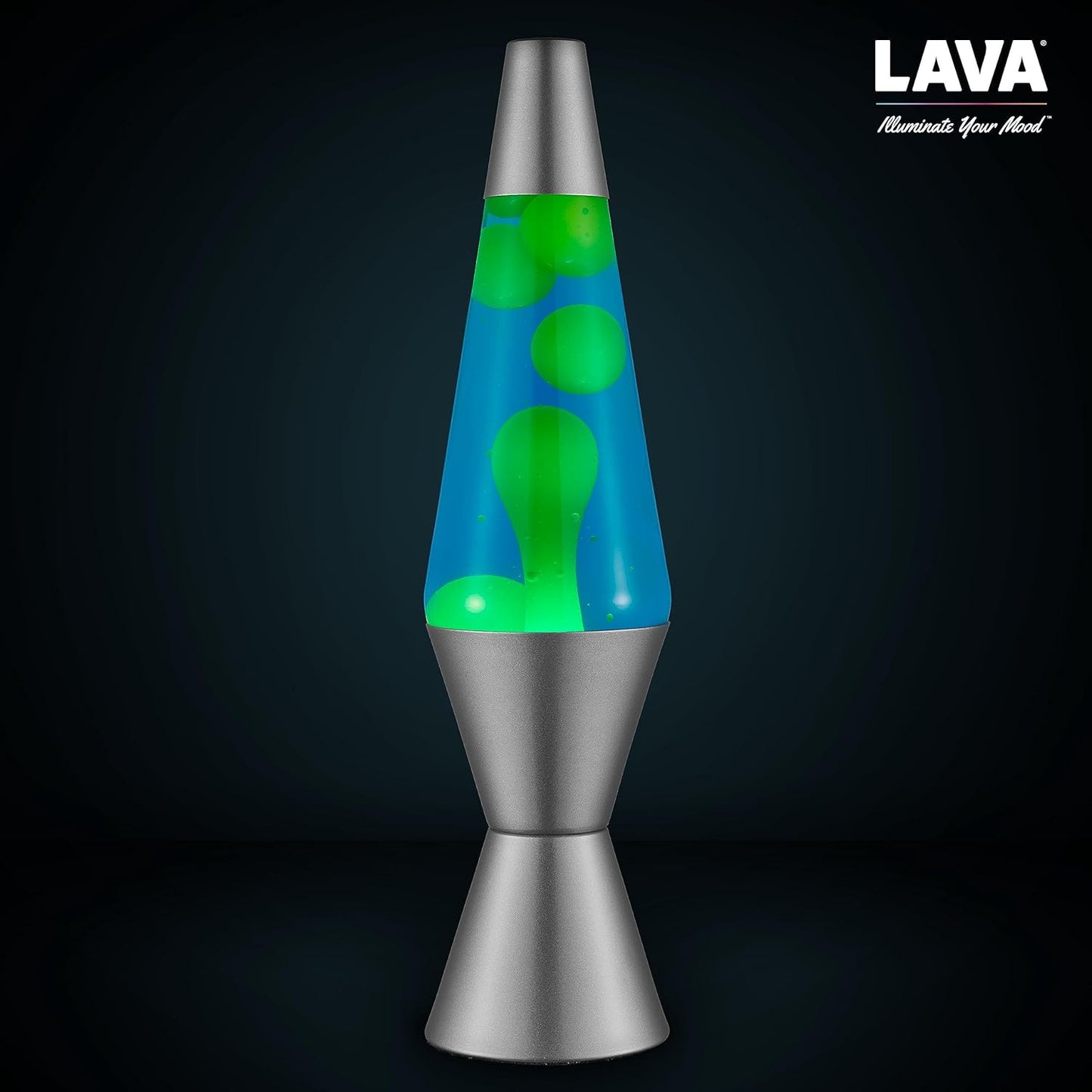 Lava® Lamp - 14.5" Deep Ocean - the Original Motion Light - Yellow/Green Wax and Blue Liquid - Item #2634 (Amazon Exclusive)
