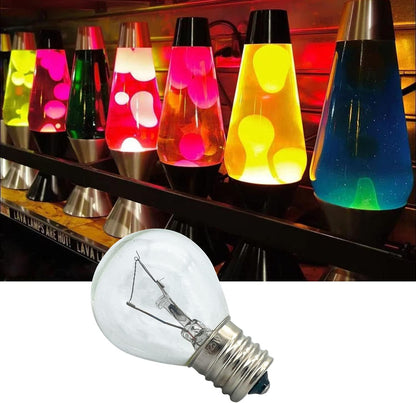 Lava Lamp Bulb, 6 Pack 25 Watt Lava Lamp Light Bulb, S11 E17 Base 120 Volt Lava Lamp Replacement Bulb for 14.5 Inch Glitter and Lava Lamps - Dimmable - Warm White