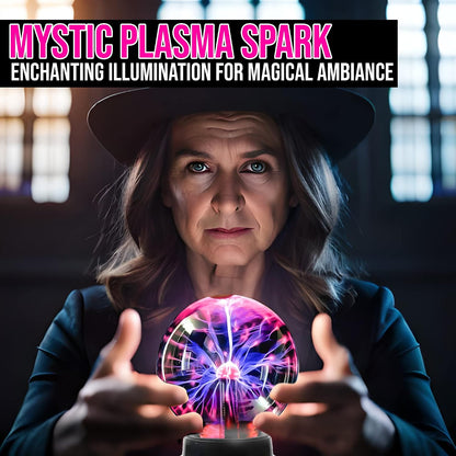 Plasma Ball Lamp Touch Sensitive Novelty Nebula Sphere Globe Magical Orb Toy Gift for Kids, Men & Women for Birthday, Christmas, Party Celebrations (3 Inch) - USB & Battery Powered