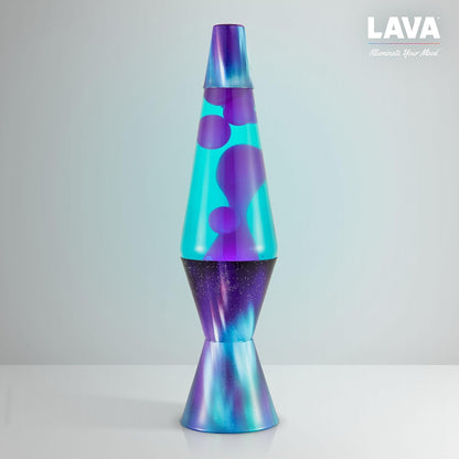 The Original Lava® Lamp - 14.5" Aurora Borealis – Classic Liquid Motion Lamp - Purple Wax and Blue Liquid - Item #2047 (Amazon Exclusive)