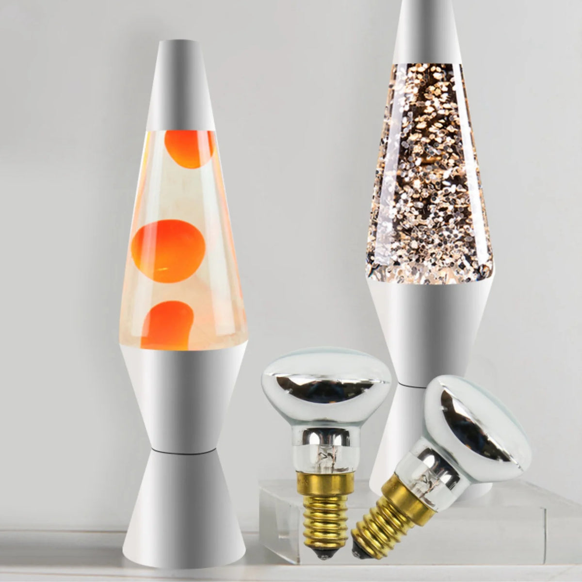 4 Pack Lava Lamp Bulb R39 E17 30W Reflector Bulbs for Bedroom and Office 120V Lava Lamp Light Bulb Replacement