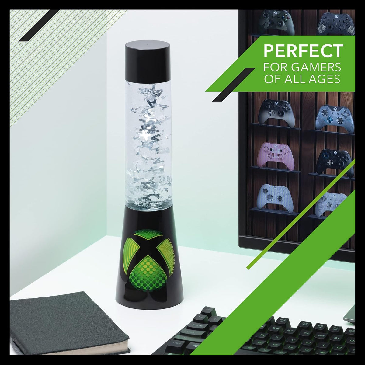 Xbox Glitter Flow Lamp, Night Light Mood Lighting, 33 Cm