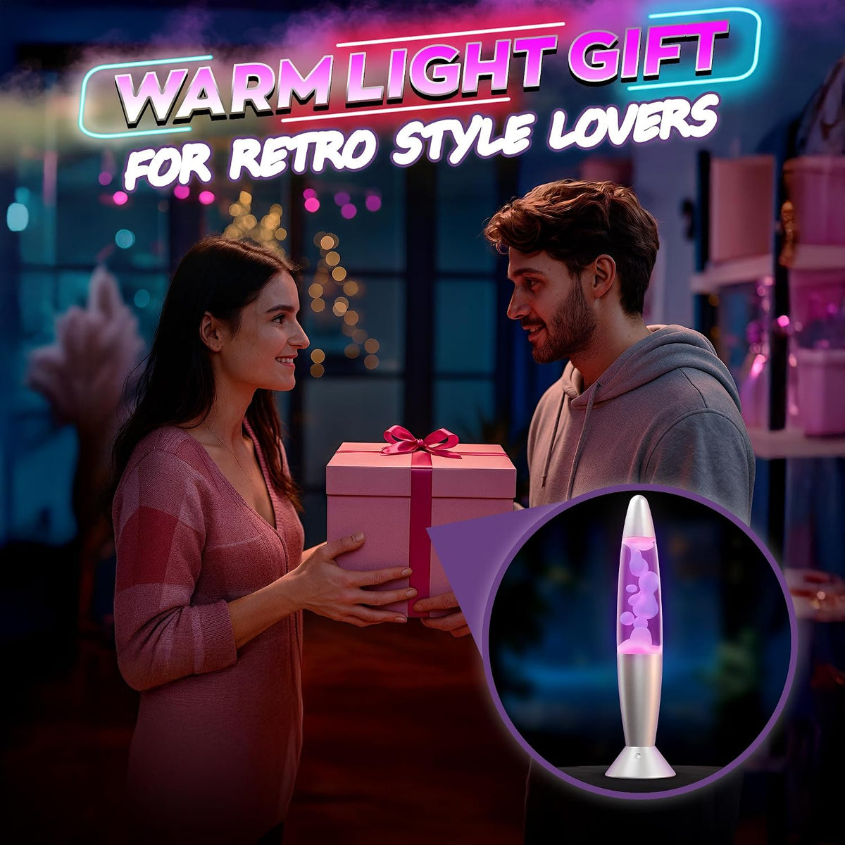 13.5 Inch LED Liquid Motion Lamp for Adults, 17 Color Changing