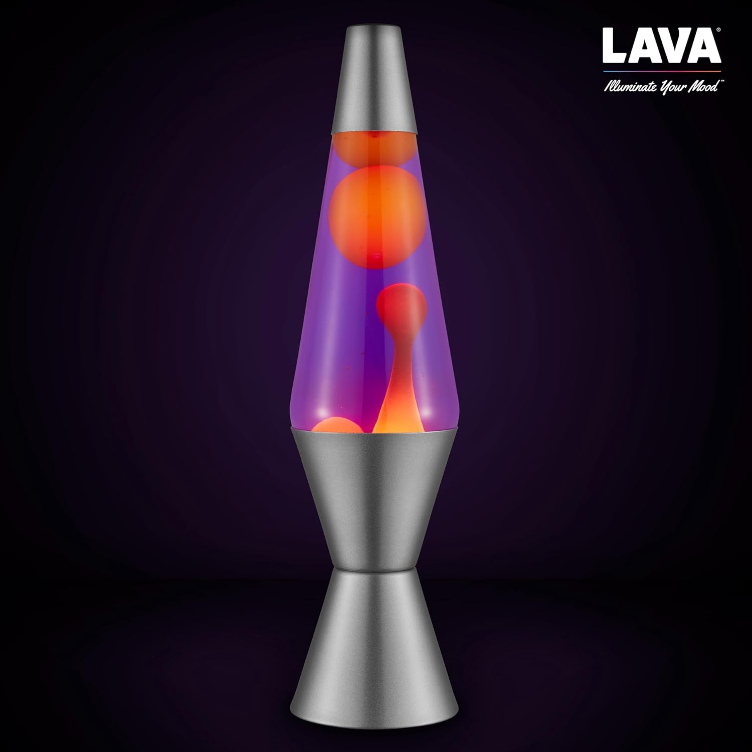 Lava® Lamp - 14.5" Purple Sunset - the Original Motion Light - Yellow Wax and Purple Liquid - Item #2635 (Amazon Exclusive)