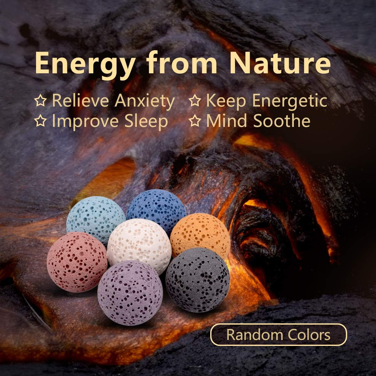 Sakura Tree Aromatherapy Necklace, Essential Oils Diffuser Locket Pendant with 7 PCS Lava Rock Stones and 24" Link Chain