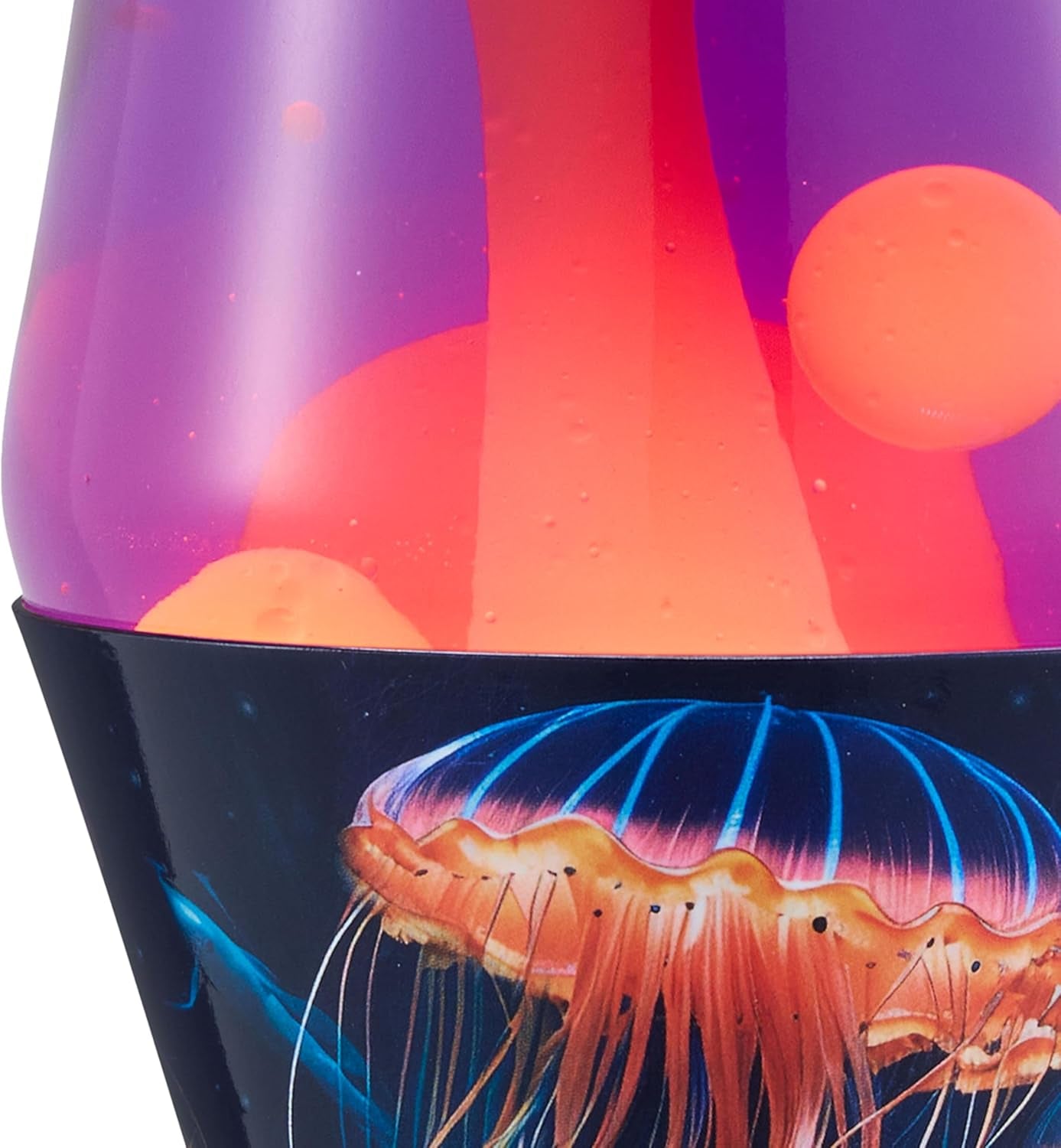 Lava the Original Lamp - 14.5" Luminous Jelly Fish – Classic Liquid Motion Lamp - Yellow Wax and Purple Liquid - Item #2424 (Amazon Exclusive)