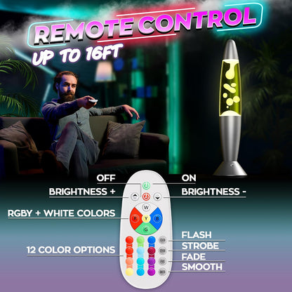 13.5 Inch LED Liquid Motion Lamp for Adults, 17 Color Changing