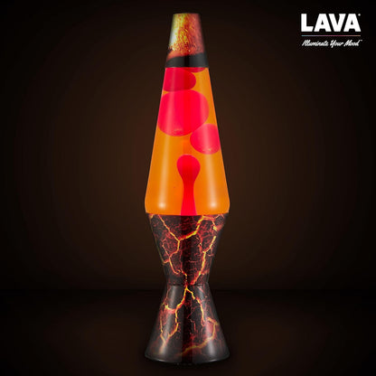 The Original Lava® Lamp - 14.5" Volcanic Crags - Classic Liquid Motion Lamp - Red Wax and Orange Liquid - #2078 (Amazon Exclusive)