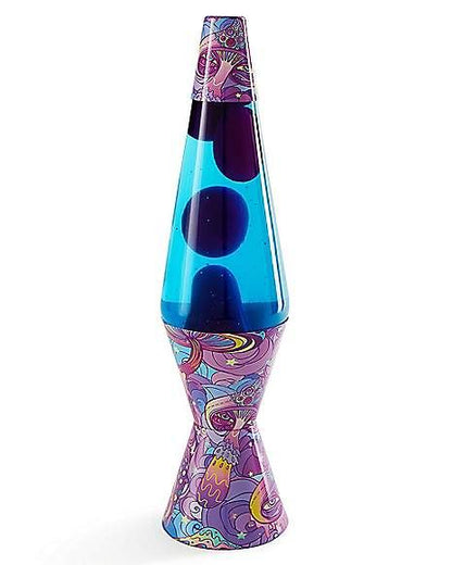 Lava® Lamp - 14.5" Magic Mushroom - the Original Motion Lamp - Purple Wax and Blue Liquid with Printed Base Exclusive