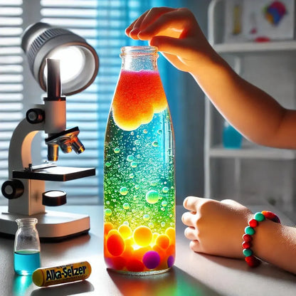 Create Your Own Lava Lamp! DIY Science Kit for Kids, Fun STEM Experiment, Bubbling Chemistry Activity, Educational Gift