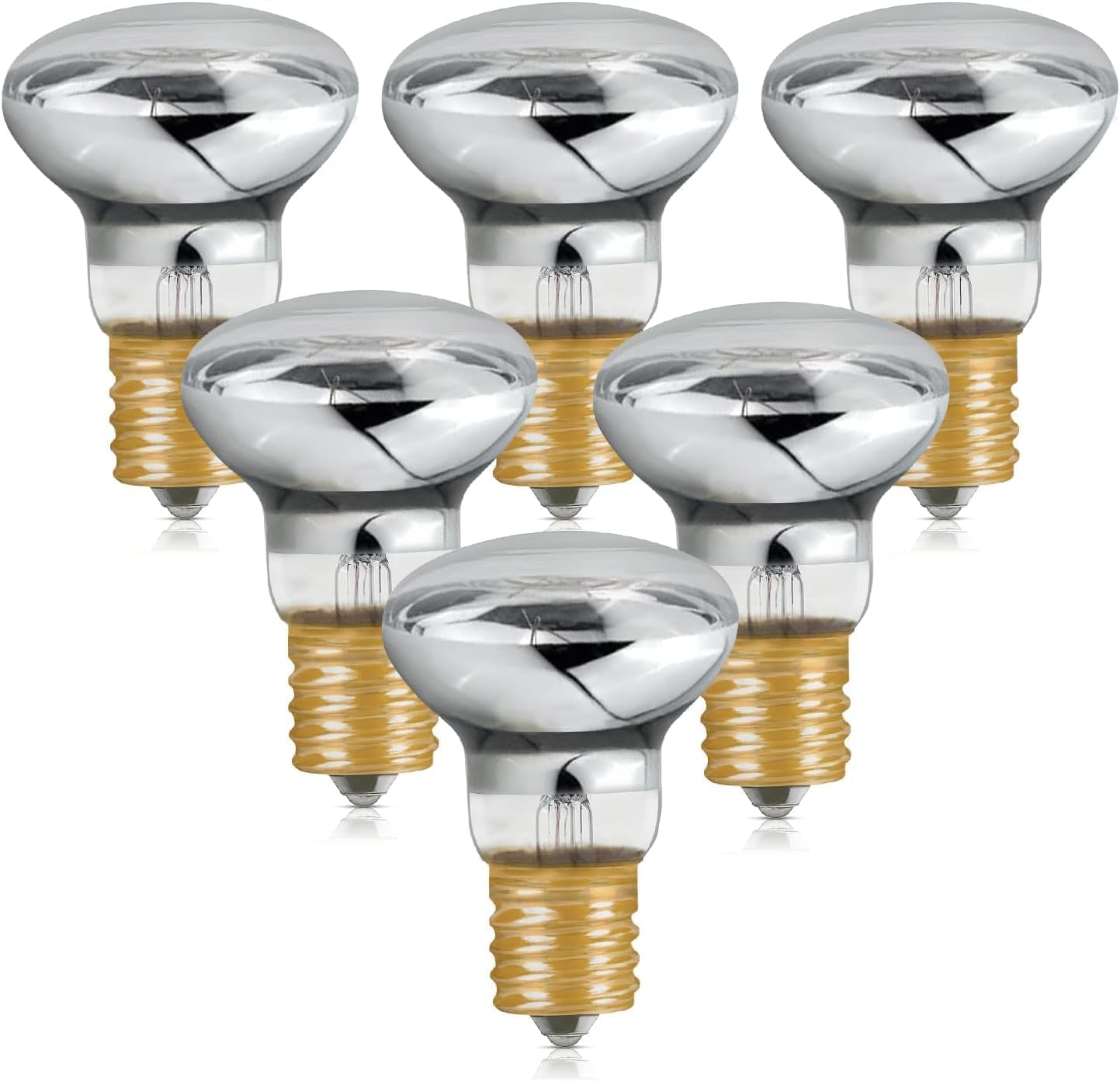 Lava Lamp Bulb, R39 E17 Reflector Type Bulb for Lava and Glitter Lamps, High-Output Heat 120V 30W Replacement Bulb with Dimmable, 2700K Warm White, 6000+Hours Long-Lasting Pack of 6