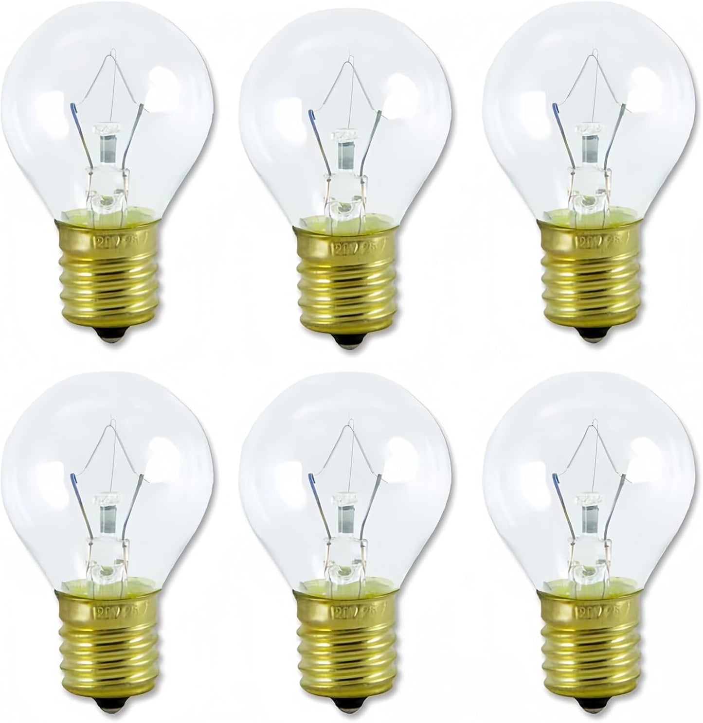 Lava Lamp Bulbs,25 Watt Original Replacement Bulbs for 14.5-Inch/20-Ounce Lava Lamp, High Temp Resistance, High-Output Heat S11 Bulb /120 Volt,Dimmable - Warm White-6 Pack