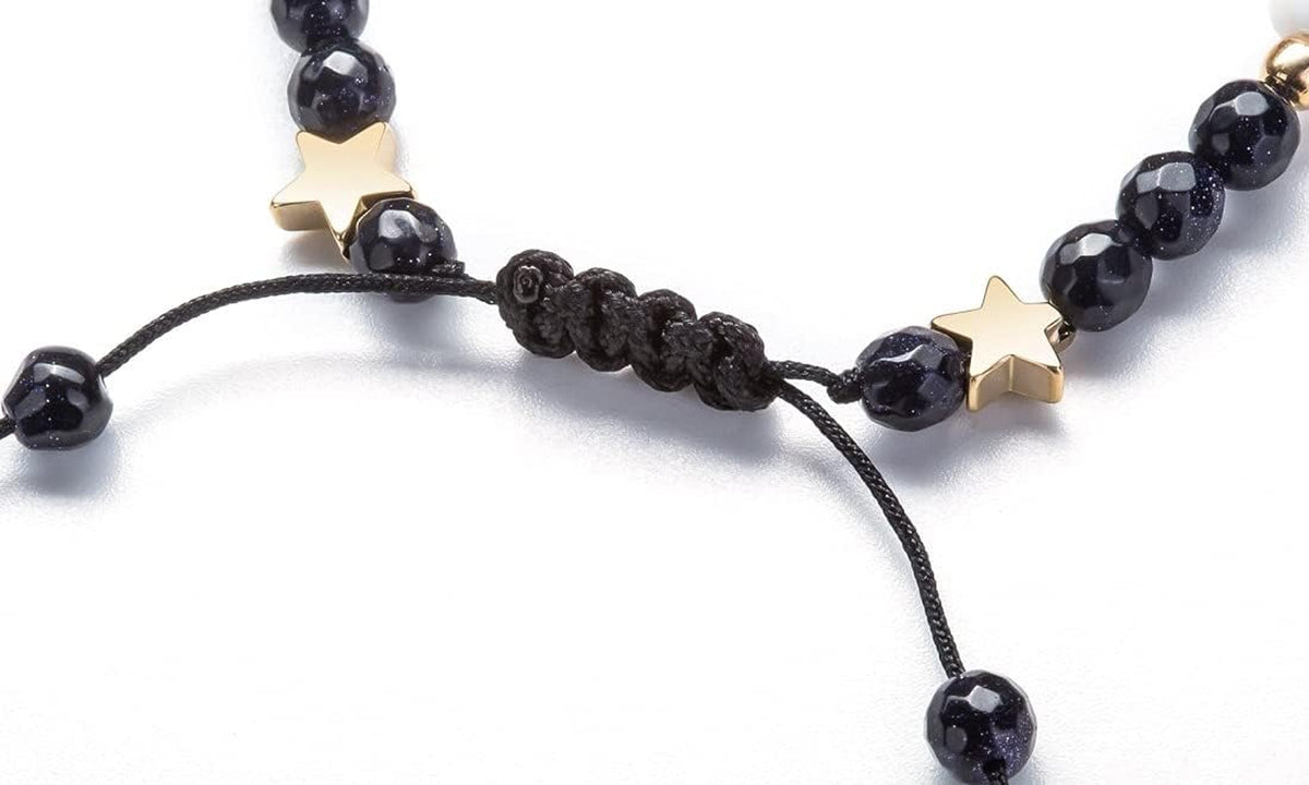 Solar System Galaxy Bracelet - the Eight Planets Guardian Star Lava Rock Stretch Yoga Chakra Aromatherapy Essential Oil Diffuser Bracelet for Men & Women