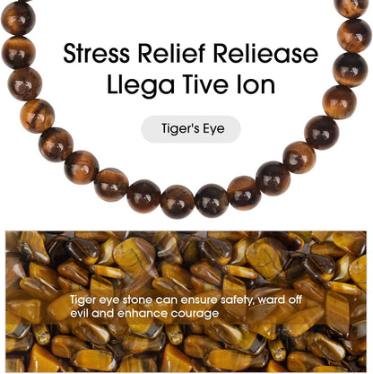 Black Beaded Bracelets for Men Boys: 6Mm Obsidian Onyx Lava Beads Mens Bracelet Set Mens Jewelry - Cool Anniversary Valentines Fathers Birthday Gifts for Him Boyfriend Husband Man Son Dad