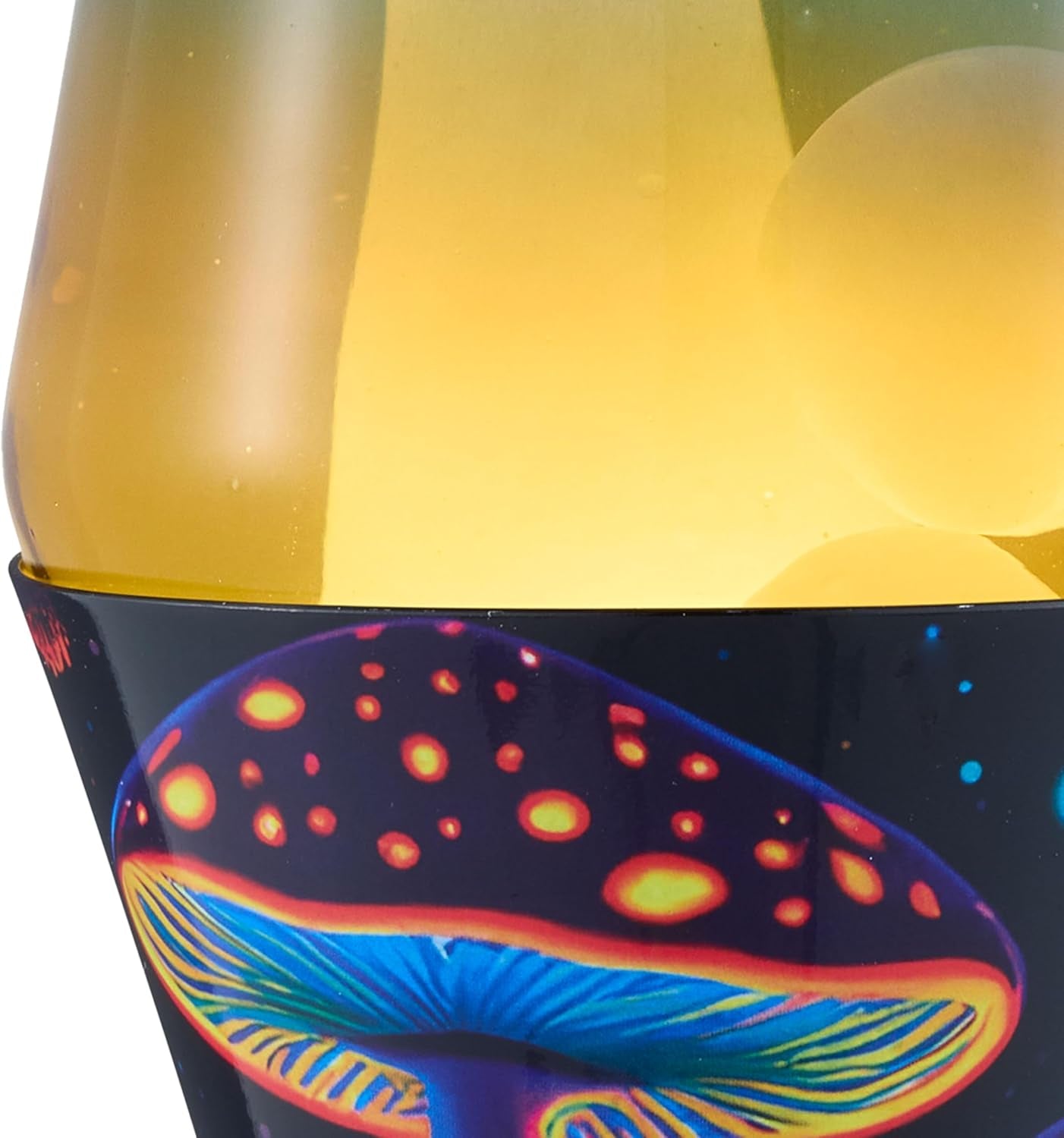 Lava the Original Lamp - 14.5" Trippy Shrooms – Classic Liquid Motion Lamp - Tri-Colored Globe and Black Base - Item #2361 (Amazon Exclusive)