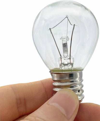Lava Lamp Bulb, 6 Pack 25 Watt Lava Lamp Light Bulb, S11 E17 Base 120 Volt Lava Lamp Replacement Bulb for 14.5 Inch Glitter and Lava Lamps - Dimmable - Warm White