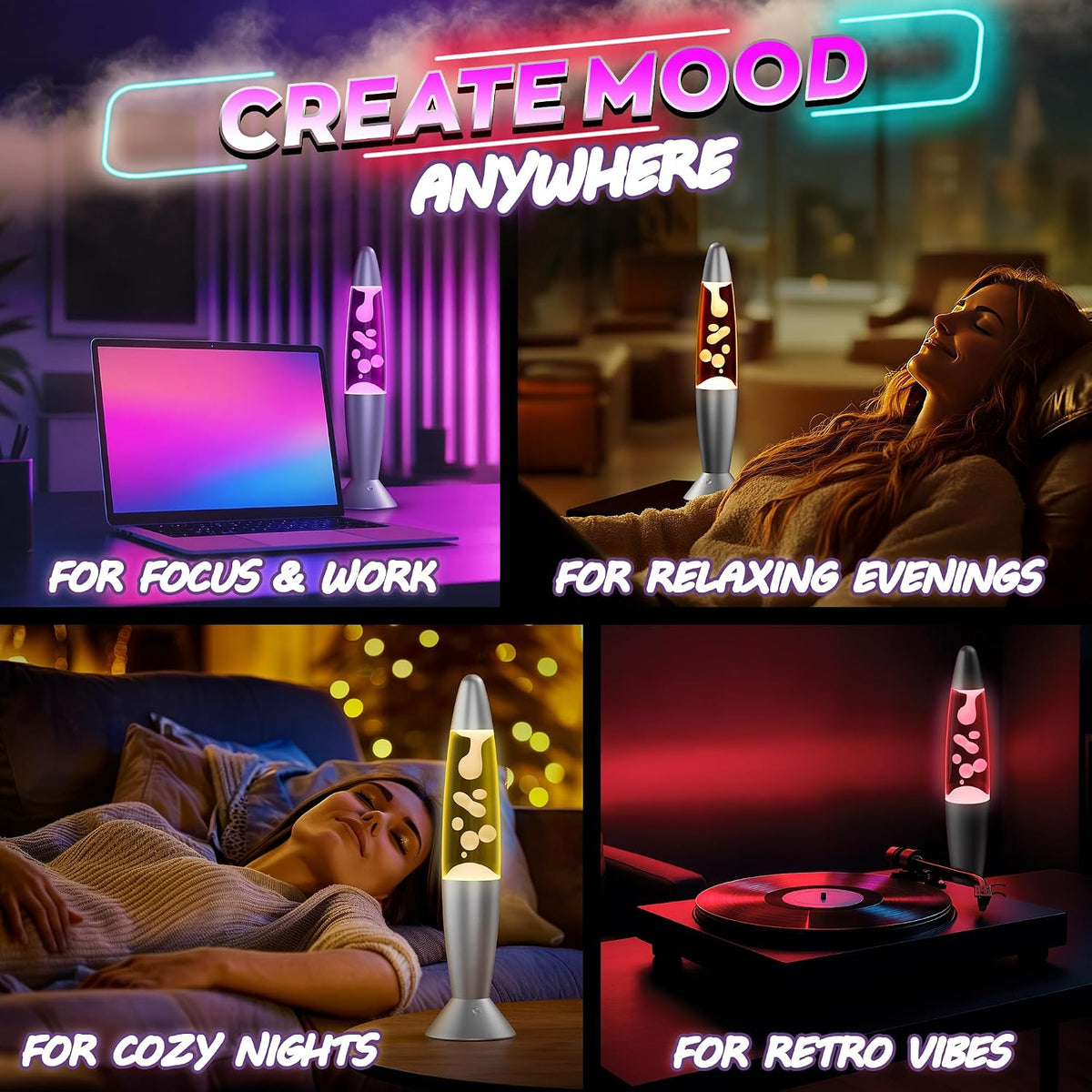 13.5 Inch LED Liquid Motion Lamp for Adults, 17 Color Changing