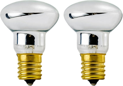Lava Lamp Bulb, R39 E17 30W 120V, 2700K Warm White Dimmable, 2 Pack | Original Lava Lamp Light Bulb Replacement for Glitter Lamps, R39 Reflector, Steady Heat & Durable Filament