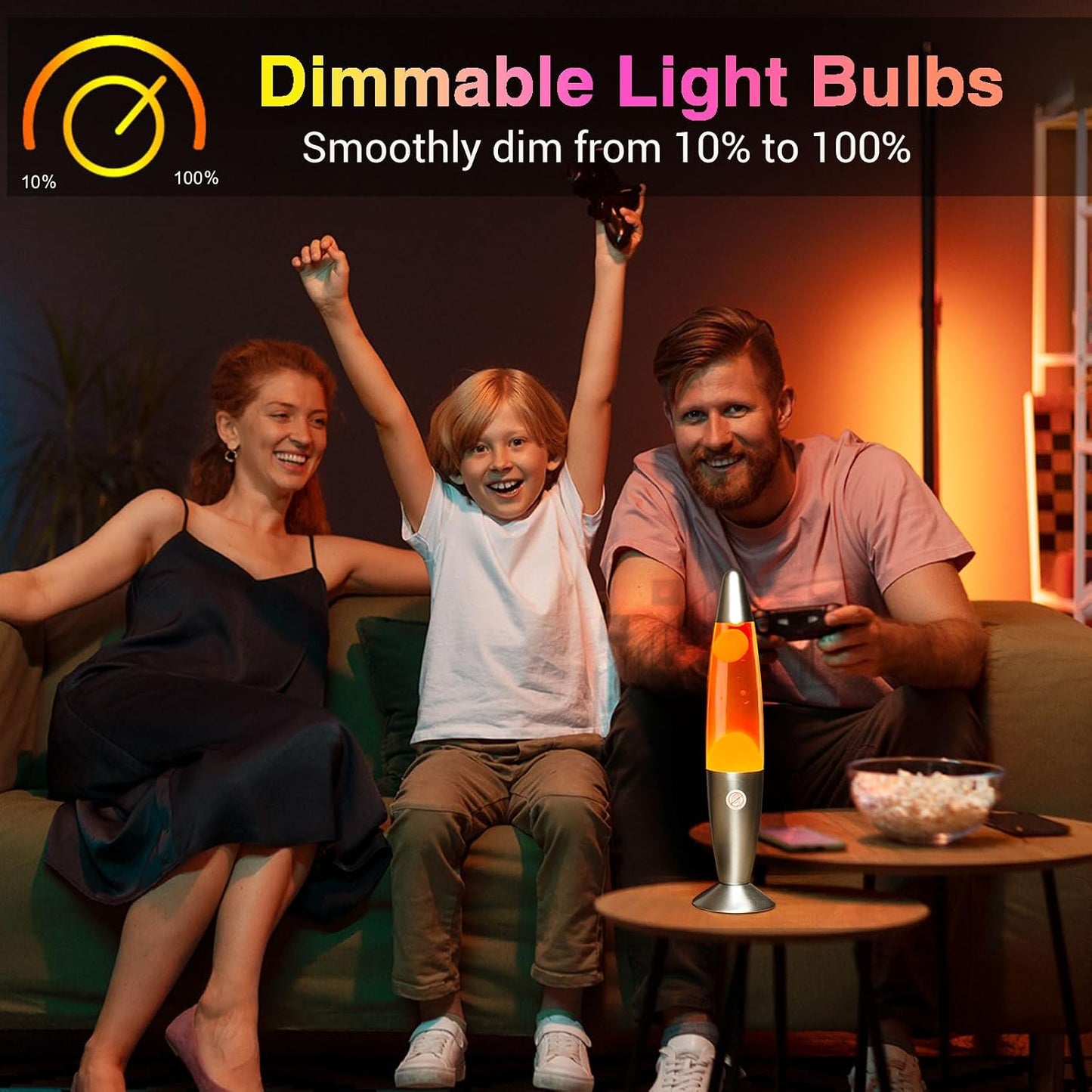 Lava Lamp Bulbs 25 Watt, 120V S11 E17 Base, Warm White 2700K, 6 Pack | Dimmable, Original Replacement Light Bulbs for 14.5-Inch Lava Lamp and Glitter Lamps