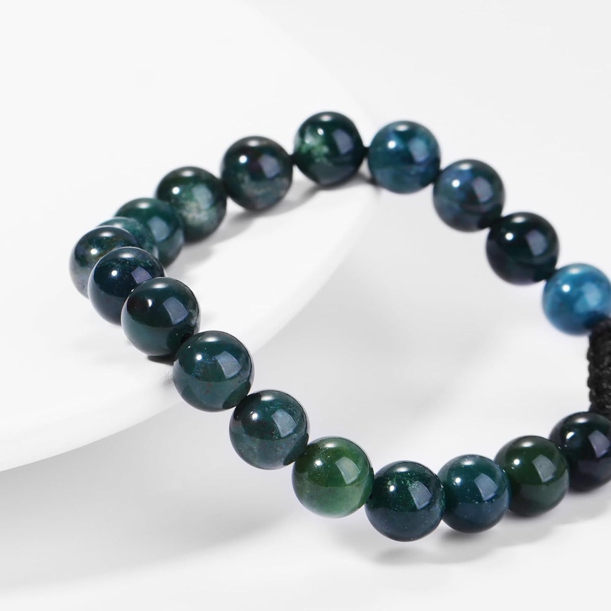 Black Beaded Bracelets for Men Boys: 6Mm Obsidian Onyx Lava Beads Mens Bracelet Set Mens Jewelry - Cool Anniversary Valentines Fathers Birthday Gifts for Him Boyfriend Husband Man Son Dad