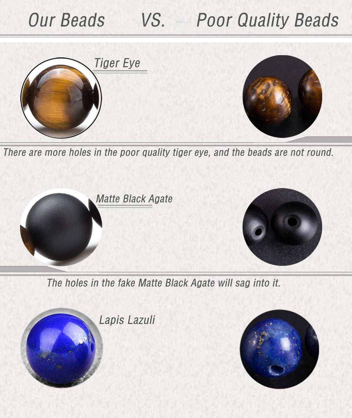 Men Women 8Mm Lava Rock Beads Chakra Bracelet